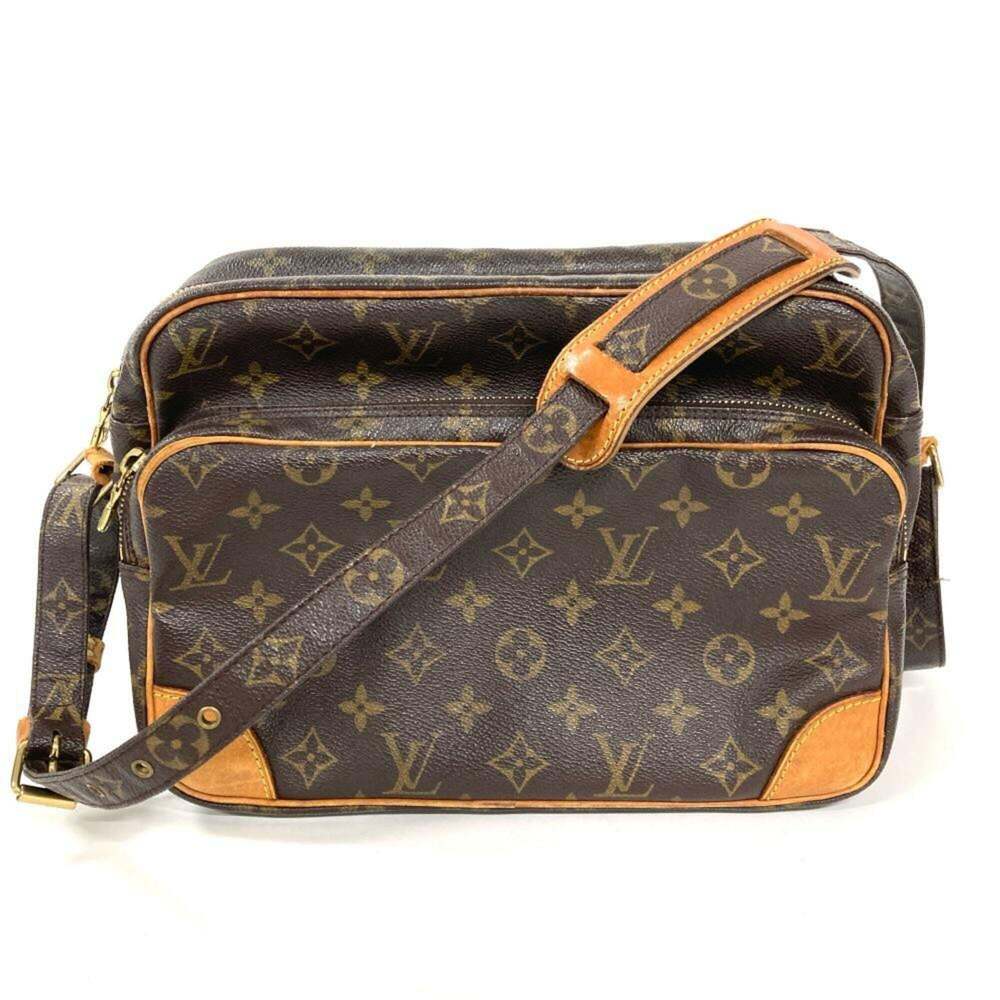 LOUIS VUITTON Authentic Brown Monogram Canvas Shoulder Bag